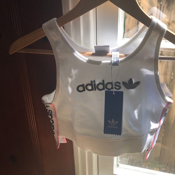 Adidas CROPPED RIBBED BRA TOP Falcon crop Kylie - Picture 3 of 7